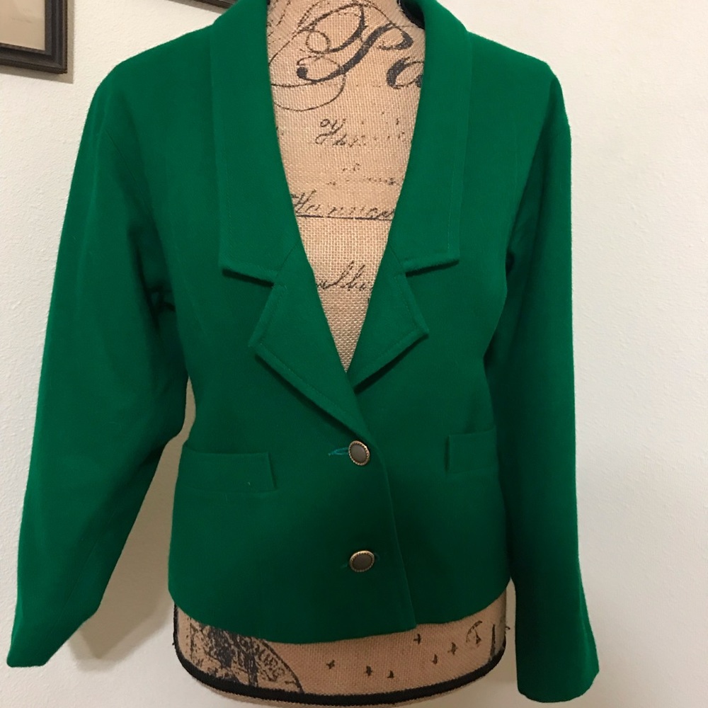 Vintage Roseline Green Jacket